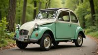 photograph, White and Forest Green wheeled vehicle, Happy, Phase One XF IQ MP