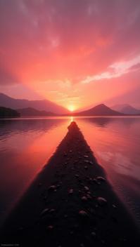 auburn theme, A dramatic sunset at Punta Jes s Maria, Ometepe, where a long