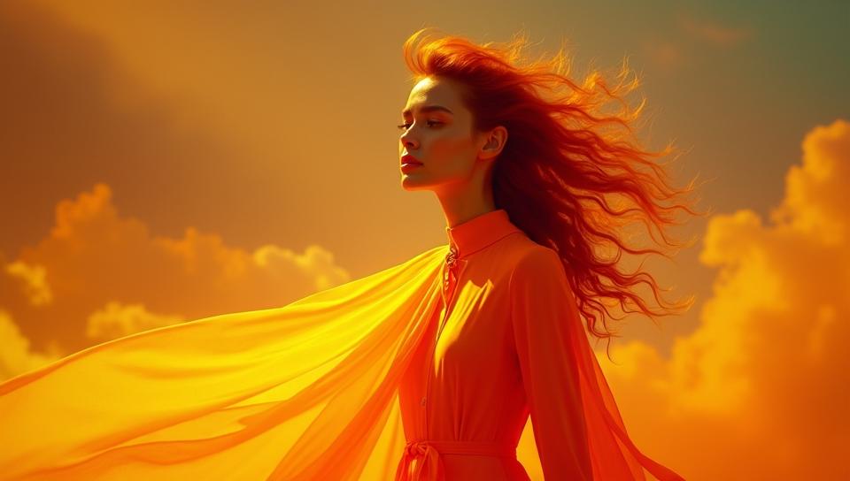 designed by Horst P Horst , Fashion photography of a supermodel, wearing spring fashion outfit, her hair is Red
