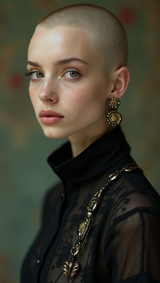 art by Katerina Belkina, Fashion photography of a Art Nouveau supermodel, exquisite, wearing fashion outfit
