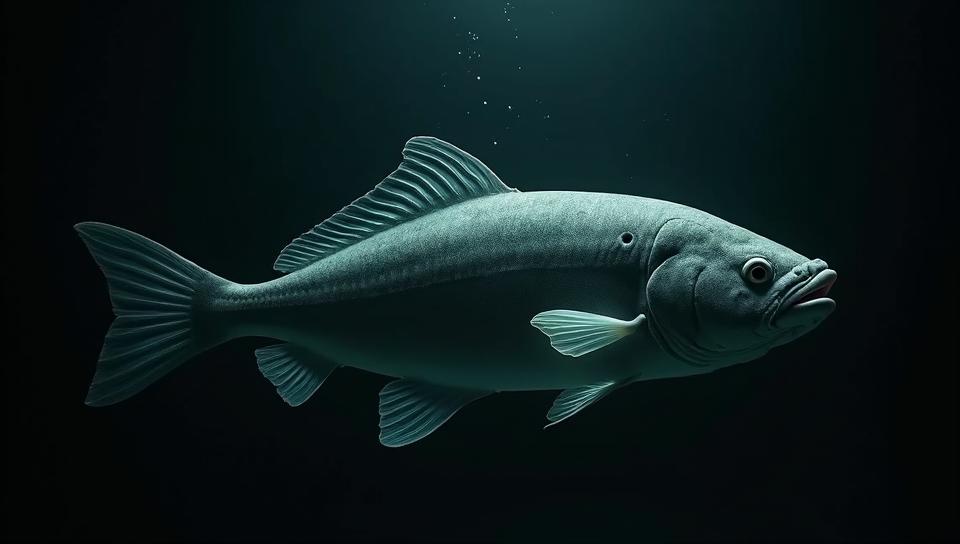 Fashion photography of a Handsome Halibut, dressed in fashion outfit, Beautifully Lit, Fomapan