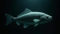 Fashion photography of a Handsome Halibut, dressed in fashion outfit, Beautifully Lit, Fomapan