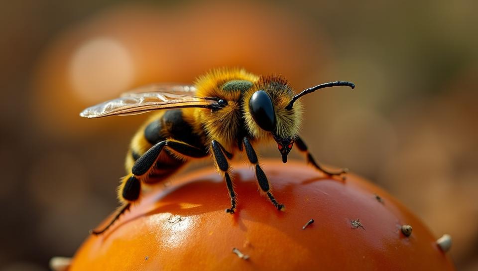 by Andreas Levers , Fashion photography of a Bee, it is wearing a fashion outfit, It is Sensual
