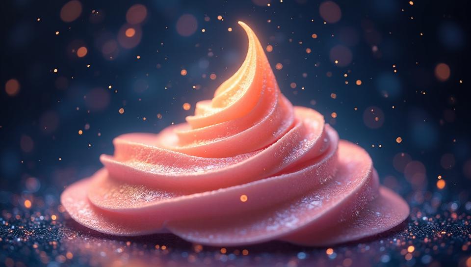 designed by Phil Koch, Food photography of a cream, Stars in the sky, Fantasy