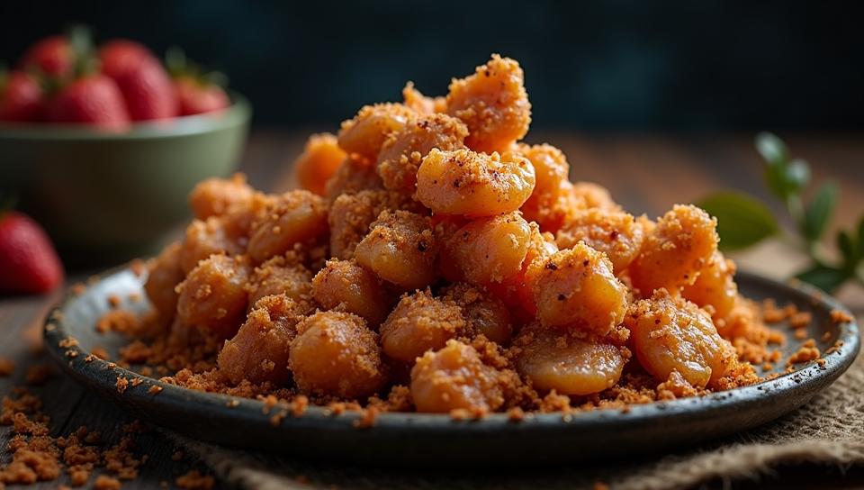 designed by Charles Tunnicliffe, Food photography of a crunch, Astropunk, Cinematic