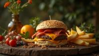 Food photography of a munch, garden, Fomapan , mm