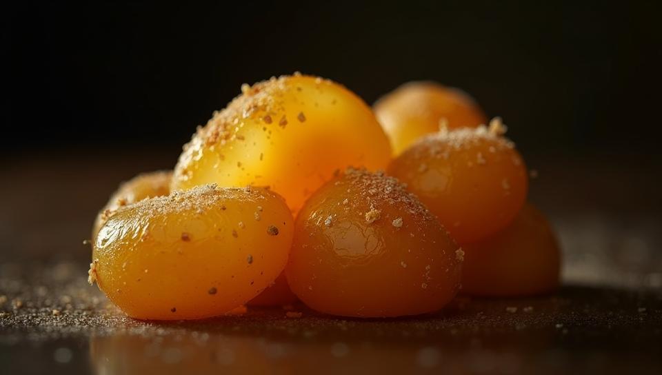 by Roy DeCarava , Food photography of a Unappetizing yeast, Bathed in shadows, Bokeh