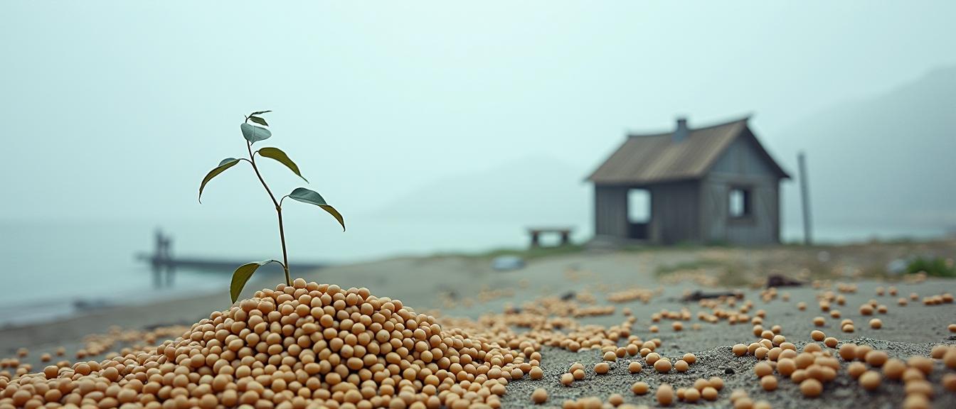 photograph, intricate background, Studio shot of a Hipster soybeans , it is very Foolish and Lo Fi