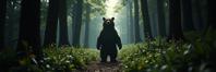 The Dark Tower universe, photograph, staged scenes, knee level shot of a Inviting Strapless Bear