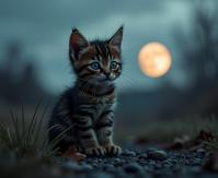 Band of Brothers universe, photograph, Gradient nature and Moon in background, dramatic lighting