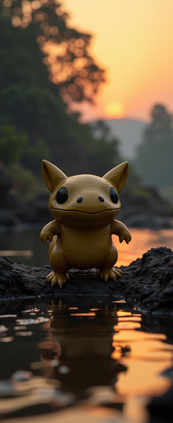 John Wick universe, photograph, surreal, view of a Disciplined Infected Alolan Dugtrio