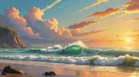 painting, seascape, it is Elastic, Gadgetpunk
