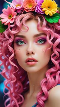 art by Minjae Lee, Louis Welden Hawkins and William Timlin, stylized, close up of a Energizing Cosplayer Female Fairy