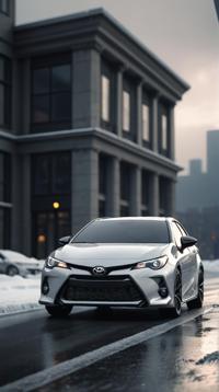 D Rendering, Toyota, the Toyota is Repugnant and Icy, tilt shift