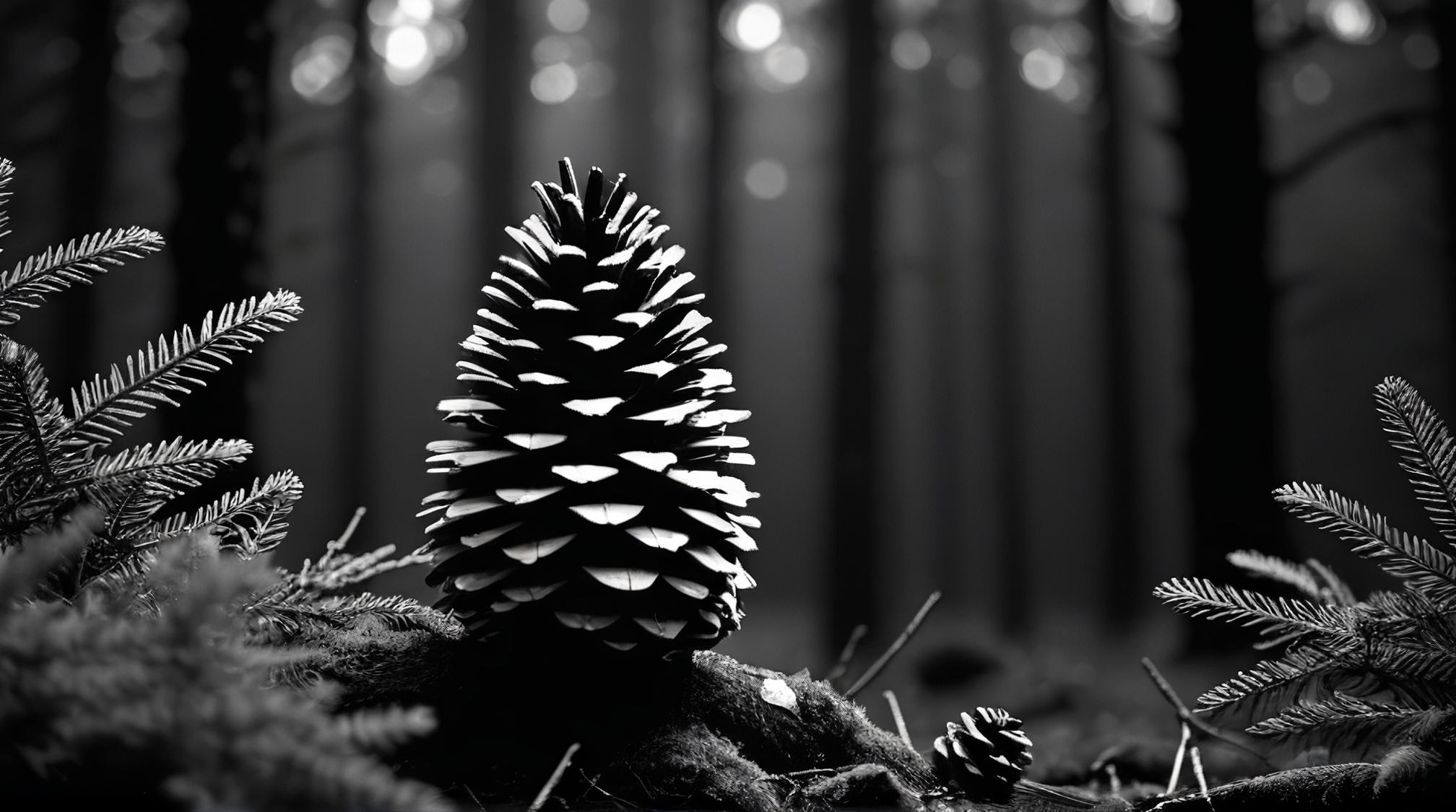D Rendering, Wilderness Birch , the Wilderness is very Grand, vegetation with Pinecone