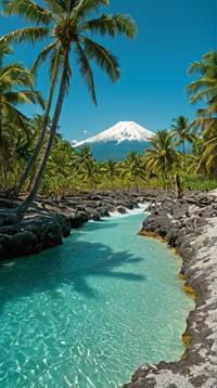 art by Gian Paolo Dulbecco and Li Chevalier , photograph, landscape of The Commonwealth and Lunar landscape, it is Tropical