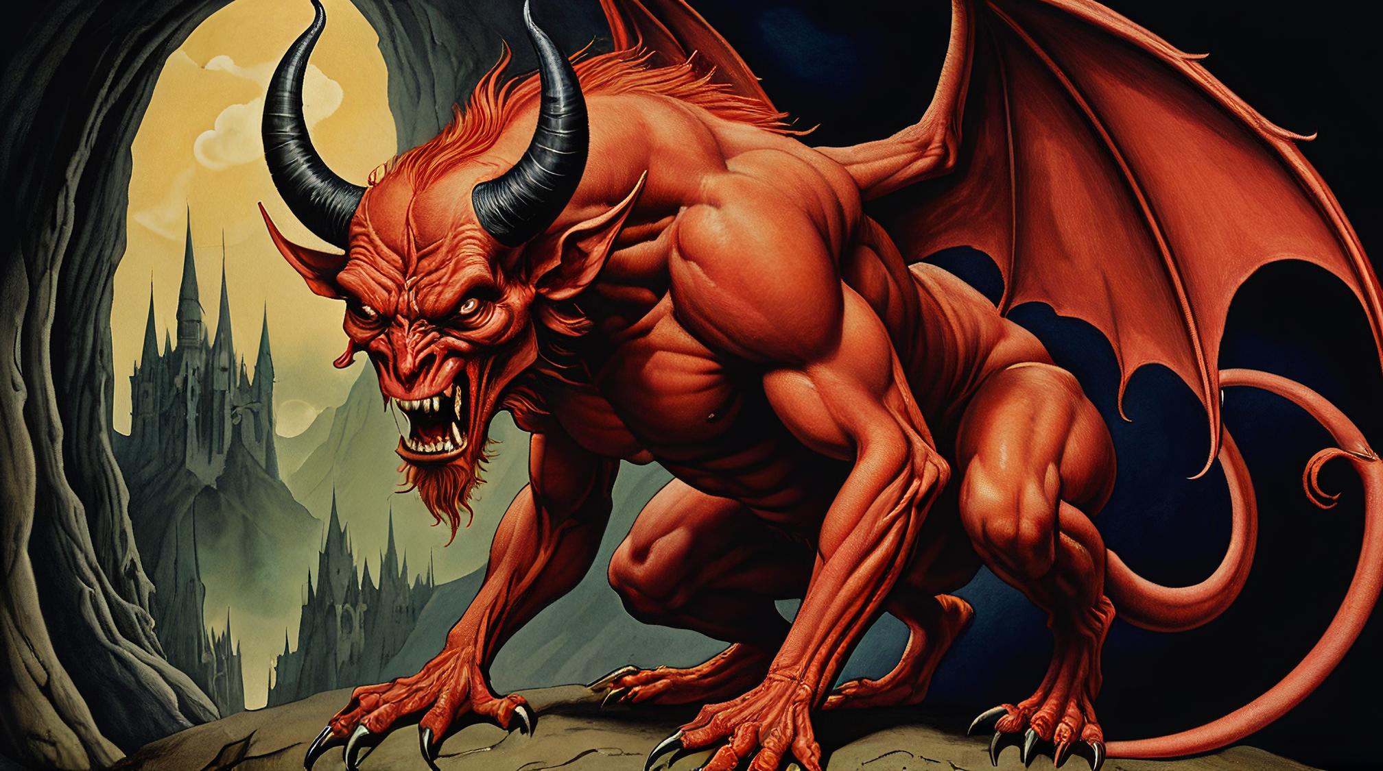 by Charles Maurice Detmold , photograph, Great The Devil in the Dark , Wide view
