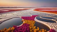 landscape of a Twisted Flowery Salt Pan, background, Fall, by Roy DeCarava Miss Aniela