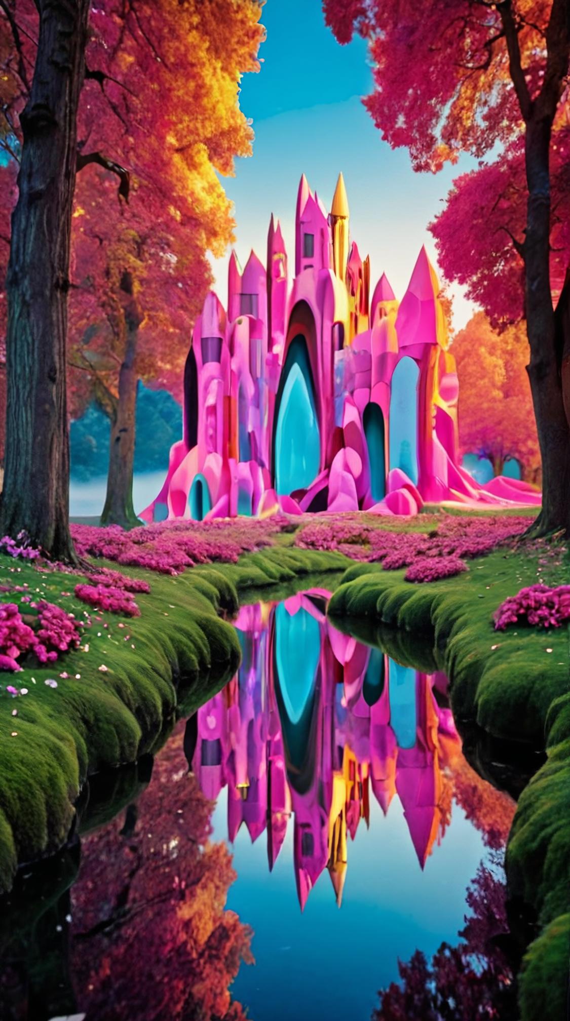 photograph, landscape of a Deidon Hold, Classic design, pixelated compositions