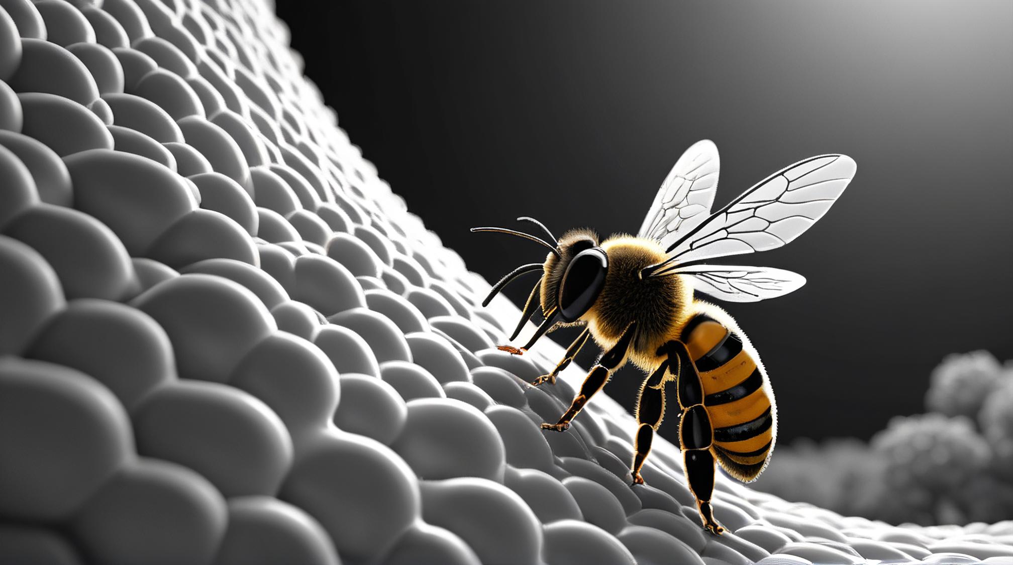 octane render, Bee capturing the essence of In the symphony of self discovery, we unravel the layers that define us, embracing our authentic truth