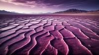 landscape of a Phenomenal deep purple Salt Desert Scrub, Wonder, Dragoncore, contemporary
