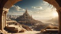 photograph, landscape of a Arcane Enclave of the Hidden Scholars, it is Ancient, background