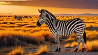 landscape of a zebra print Tundra, portraits, monumental, orientalist