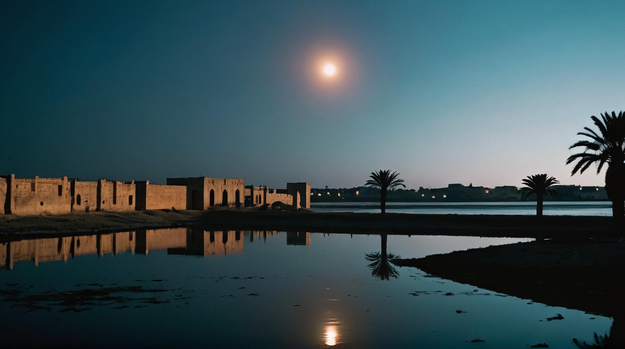 photograph, behance, landscape of S Essaouira, inside a lake