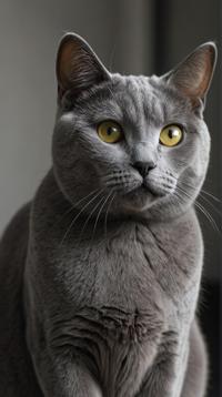 Foul Chartreux Cat, mm lens, Colorless, contemporary