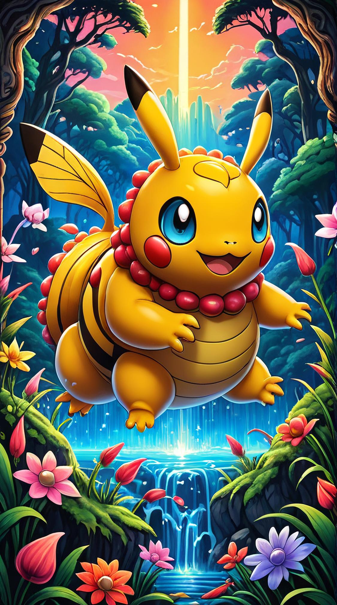 designed by Dan Mumford Junji Ito , Friendly Larva Pok mon, Masterpiece, ethereal and pleasant