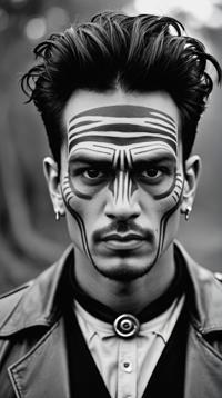 designed by Frida Kahlo Bastien Lecouffe Deharme , vibrant art, Cosplay Photograph, eye level shot of a Guatemalan Ho