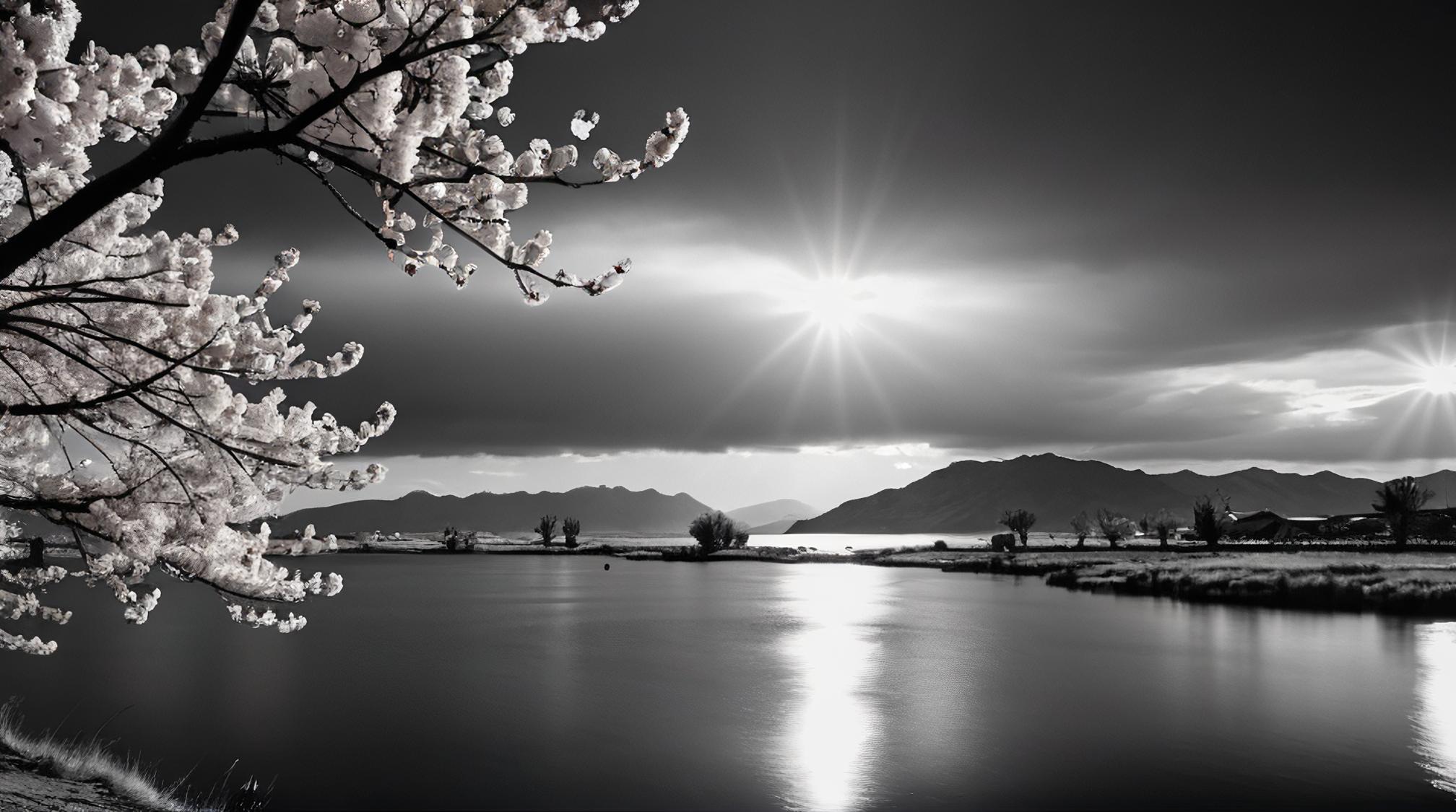 photograph, majestic, landscape of a Uros Islands, broad lighting