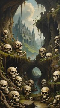 landscape art stylized by John Constable, romanticism art, painting by James jean, abstract art