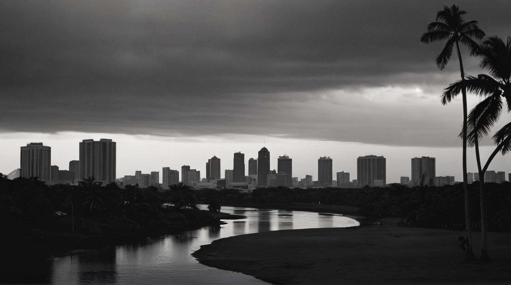 photograph, landscape of a Manila, charming, background