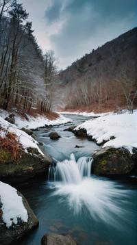photograph, landscape of a Tradition bound Frostvale Hollow, pretty, Lustful