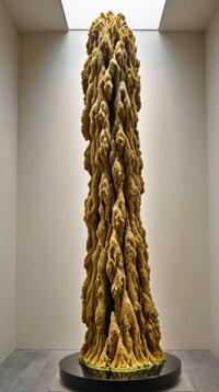 art by Constantin Brancusi, photograph, landscape of a Hydrothermal Vent from inside of a Men,ion