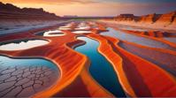masterpiece, landscape of a Silt Beds, Depth of field mm, Vivid Colors
