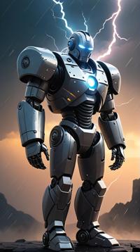 heavyset Inkay, Serious, wearing Iron and Leather, Sci fi background