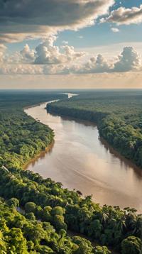 photograph, landscape of a Grand Magnificent The Amazon River, from inside of a Jvari Monastery, Spiritual