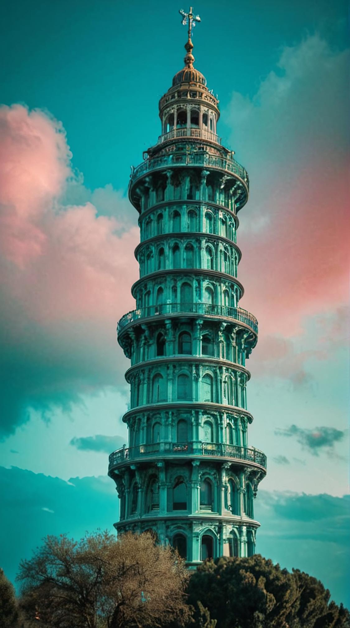 photograph, landscape of a Tower of Eternity, it is Historical, detailed