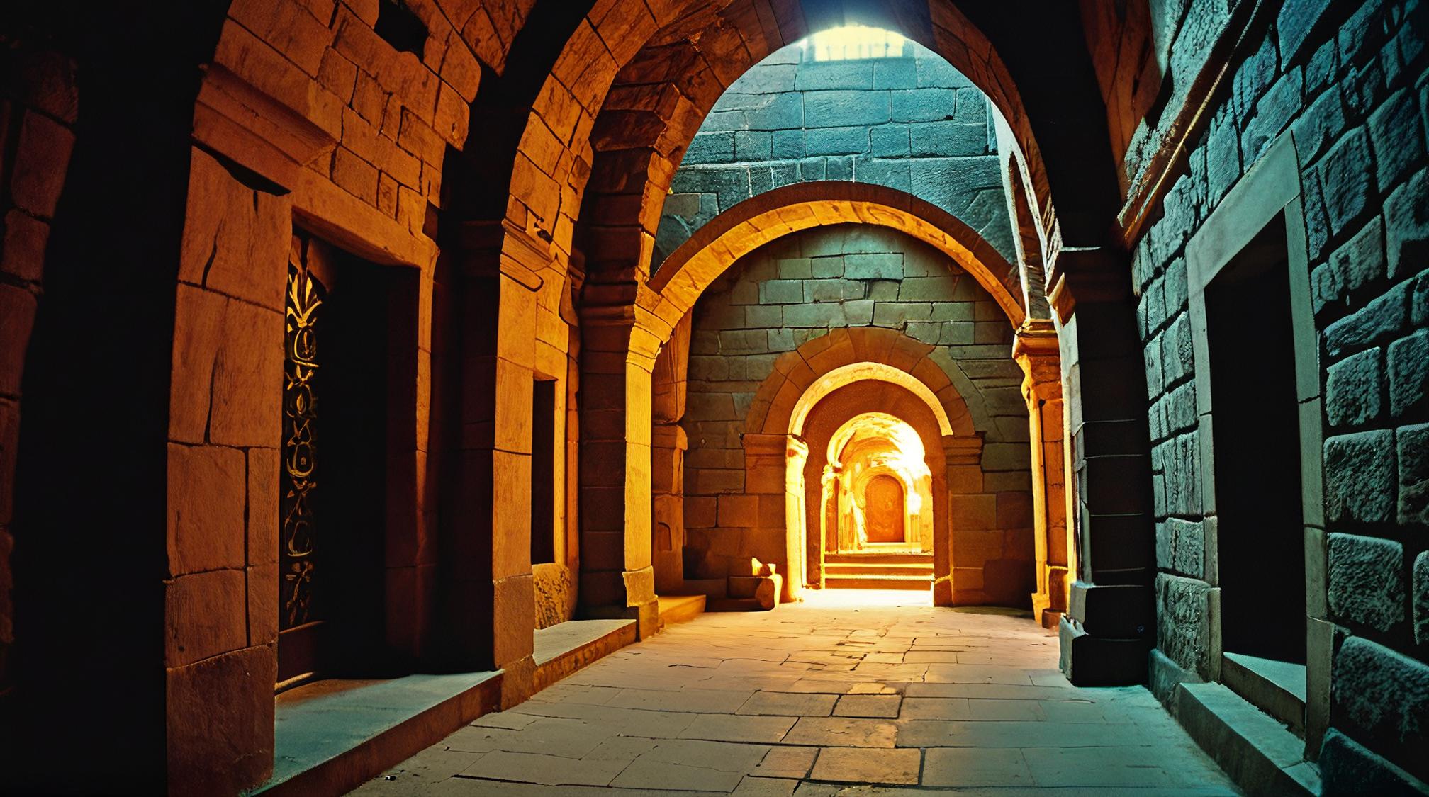 photograph, landscape of an attractive pretty Altamira , dungeon, Heterotype