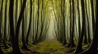by Agust n Fern ndez, photograph, landscape of a Overgrown Kelp Forest, Arts and Crafts Movement