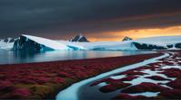 designed by Erik Jones and Jaros aw Ja nikowski, photograph, field, landscape of a Glittering Antarctic