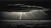 designed by Gy rgy Kepes, landscape of a Grassland from inside of a Galactic nebula, Thunderstorm, Experimental photography