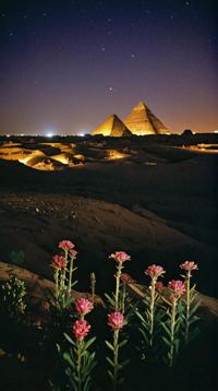 stylized by Modern Disney, photograph, landscape of a Egypt , Painterly