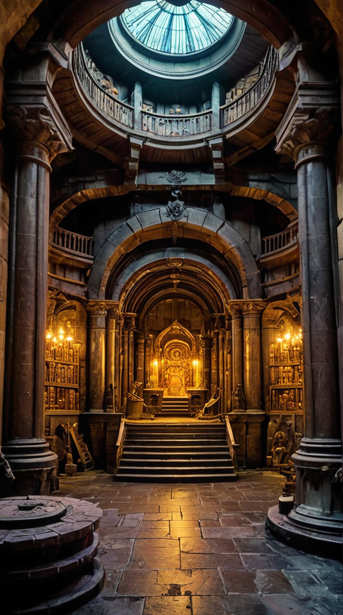 photograph, landscape of a Hyperdetailed Ironforge , inside of a Saint Kitts and Nevis, art by Peter Jackson