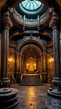 photograph, landscape of a Hyperdetailed Ironforge , inside of a Saint Kitts and Nevis, art by Peter Jackson