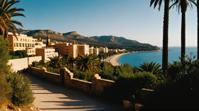 photograph, Golden ratio, landscape of a glamourous Palma de Mallorca, Bathed in shadows