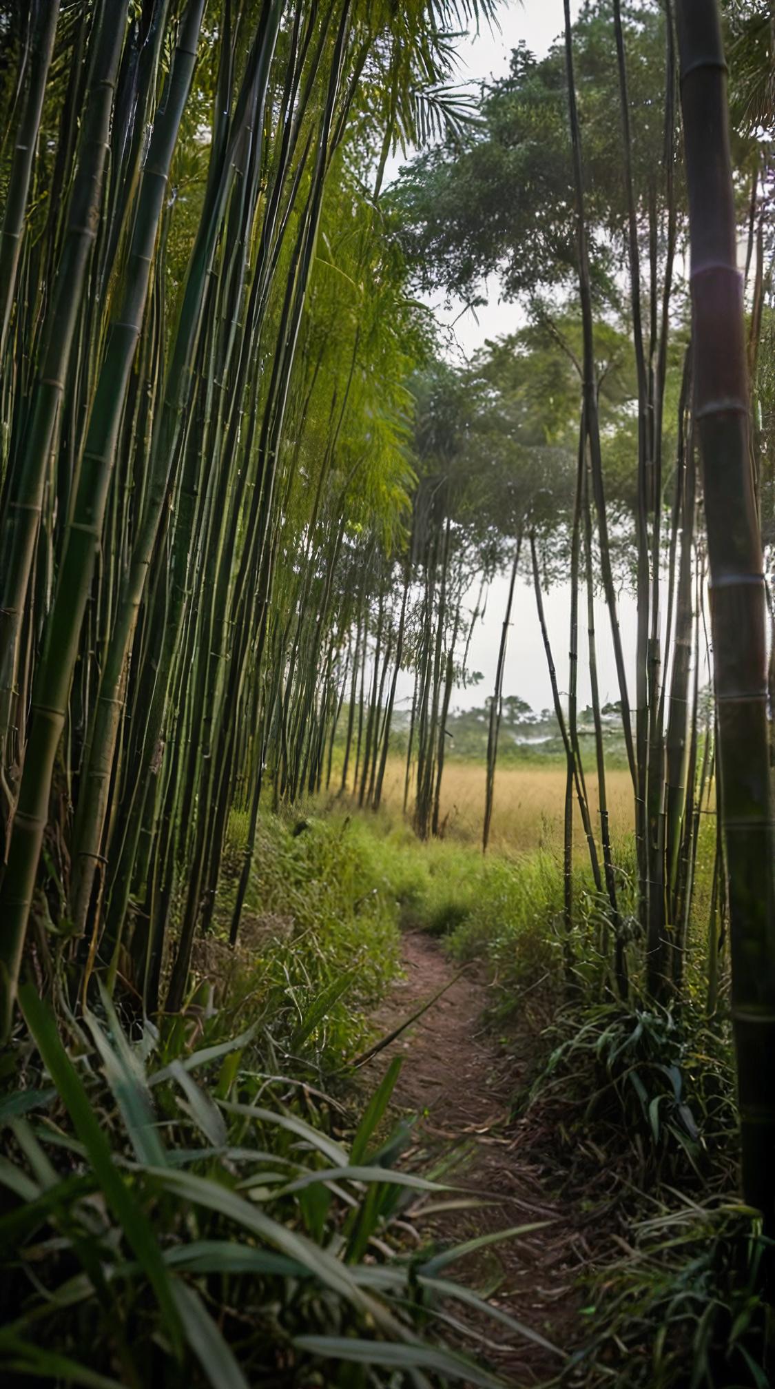 photograph, Regret, landscape of a Wetland Savannah and Bamboo thicket, Repulsive