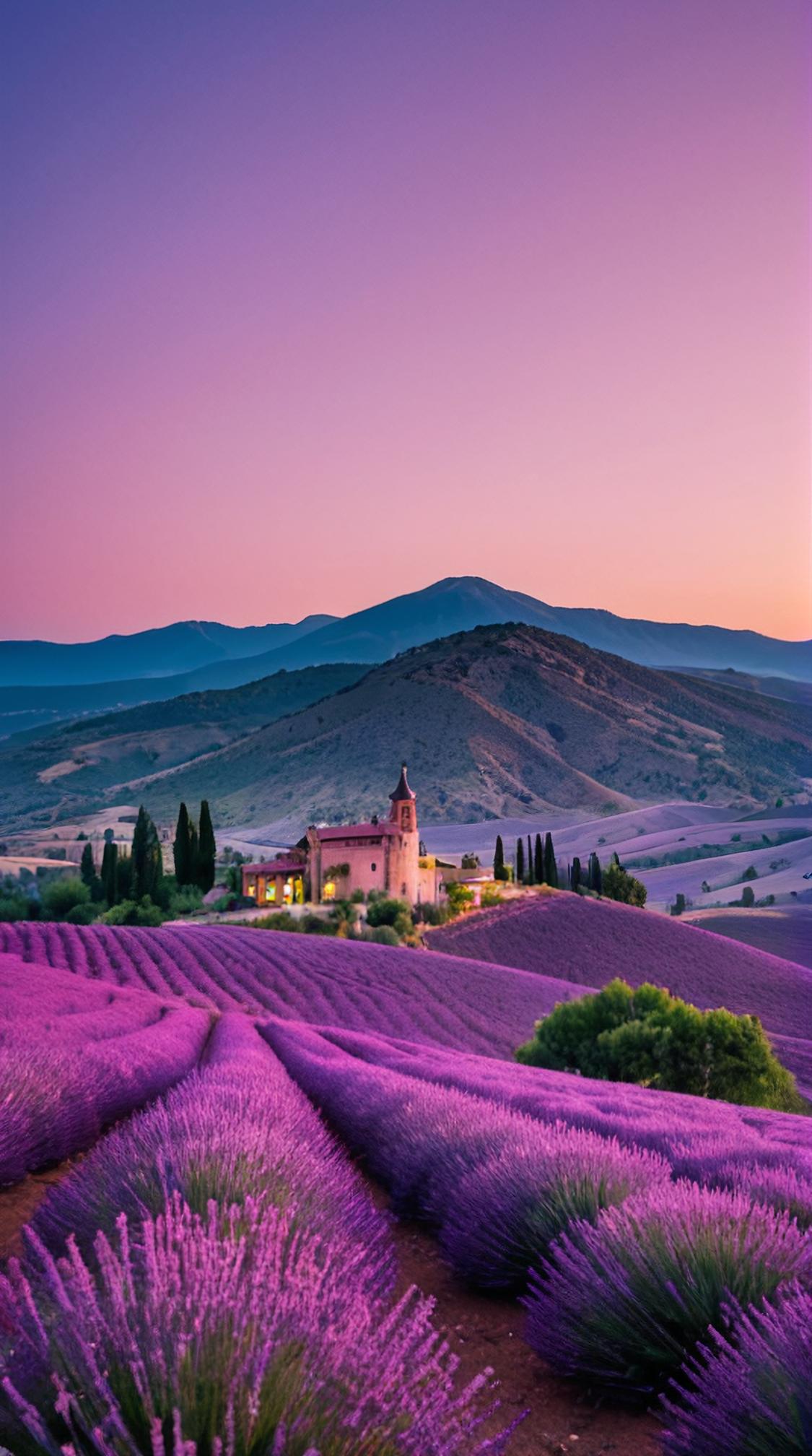 stylized by Quentin Tarantino, photograph, landscape of a Godhome and Hill, very Masterpiece